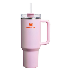 Stanley 40 oz Quencher H2.0 Tumbler with Handle & Straw – Rose Petal Shimmer