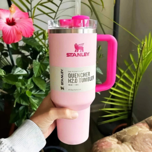 Stanley Quencher H2.0 FlowState Tumbler 40 oz – Flamingo Barbie Pink