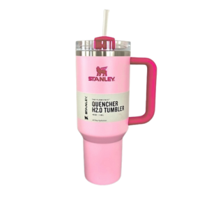 Stanley Quencher H2.0 FlowState Tumbler 40 oz – Flamingo Barbie Pink