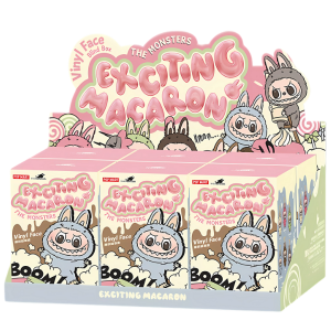 POP MART The Monsters Tasty Macarons Blind Box – Complete Set of 6 Vinyl Figures, Random Collectible Toys & Home Decorations