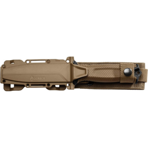 Gerber StrongArm Fixed Blade Knife – Plain Edge, Coyote Brown, Tactical Survival Knife